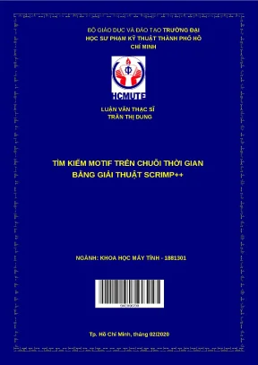 Luận văn thạc sĩ tìm kiếm motif trên chuỗi thời gian bằng giải thuật scrimp