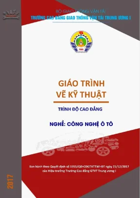 Giáo trình vẽ kỹ thuật ngành công nghệ ô tô hệ cao đẳng