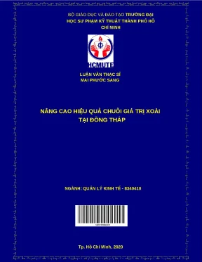 Giải pháp nâng cao hiệu quả chuỗi giá trị xoài Đồng Tháp
