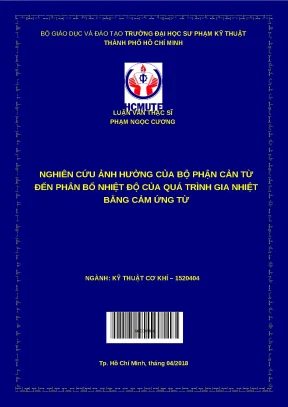Luận văn thạc sĩ nghiên cứu ảnh hưởng của bộ phận cản từ đến phân bố nhiệt độ của quá trình gia nhiệt bằng cảm ứng từ
