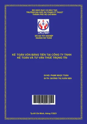 Kế toán vốn bằng tiền tại Thuế Trọng Tín - HCMUTE