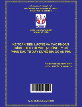 Kế toán tiền lương và các khoản trích theo lương tại An Phú