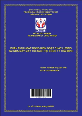 Kiểm soát chất lượng may túi xách tại Công ty Thái Bình