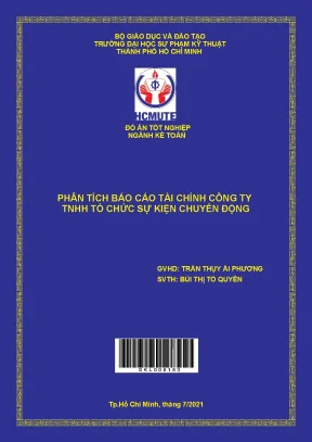 Phân tích báo cáo tài chính Công ty Sự Kiện Chuyển Động