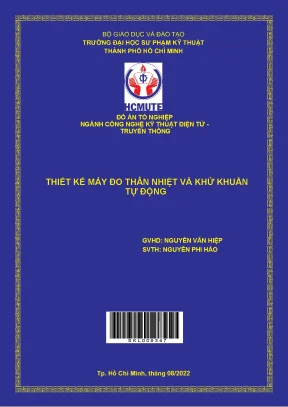 Thiết kế máy đo thân nhiệt và khử khuẩn tự động HCMUTE