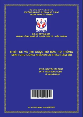 Đồ án hcmute thiết kế và thi công mũ bảo hộ thông minh cho công nhân khai thác hầm mỏ