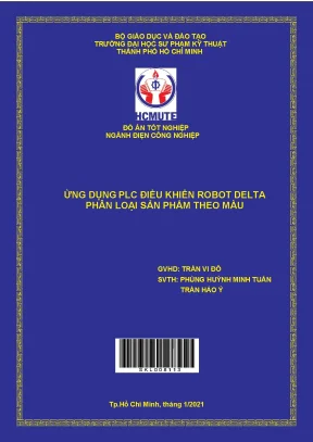 Đồ án hcmute ứng dụng plc điều khiển robot delta phân loại sản phẩm theo màu