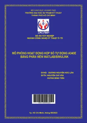 Mô phỏng hoạt động hộp số tự động A343E bằng Matlab
