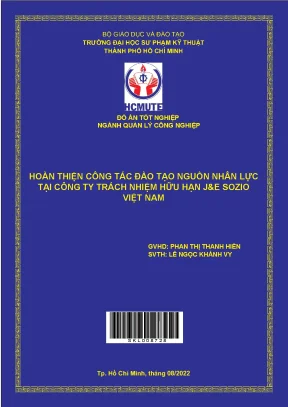 Đào tạo nguồn nhân lực tại Công ty TNHH J&E Sozio Việt Nam