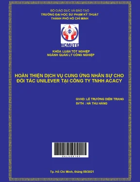 Dịch vụ cung ứng nhân sự Unilever tại công ty Acacy