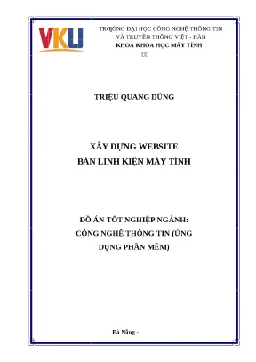 Đồ án xây dựng website bán linh kiện máy tính bằng PHP