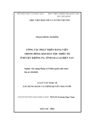 Phát triển đảng viên dân tộc thiểu số tại Krông Pa