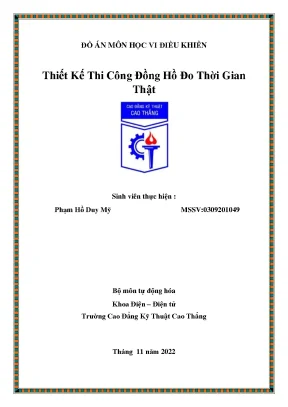 Đồ án vi điều khiển