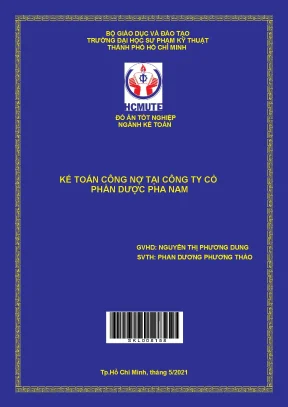 Đồ án tốt nghiệp kế toán công nợ tại công ty cổ phần dược pha nam