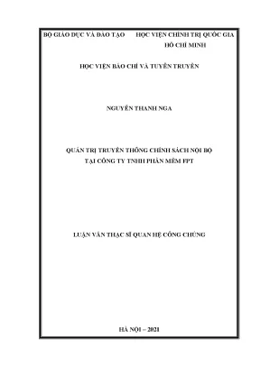 Quản trị truyền thông chính sách nội bộ tại FPT Software