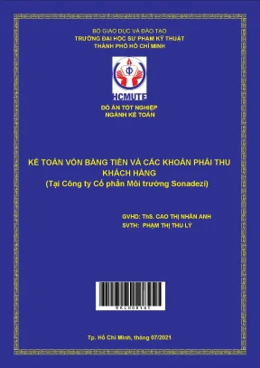 Kế toán vốn bằng tiền và phải thu tại Sonadezi